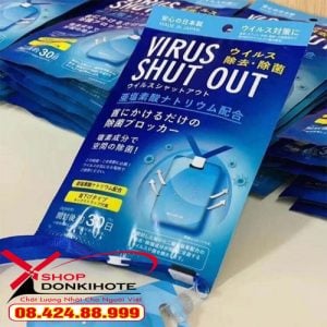 Thẻ đeo chống virus Toamit Virus Shut Out ngăn chặn virut chính hãng giá rẻ