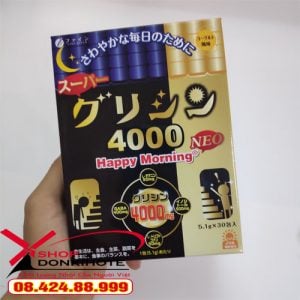 Bột ngủ ngon cao cấp – Super Glycine 4000 Happy Morning nhật bản chính hãng giá tốt tại Hà Nội