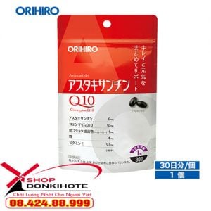 Viên uống Chống lão hoá Orihiro astaxanthin vs q10 Nhật Bản giúp bạn lấy lại tuổi thanh xuân