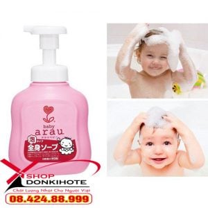 sữa tắm arau có dùng được cho trẻ sơ sinh
