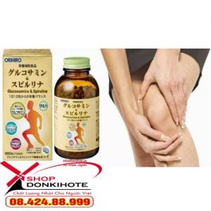 Tảo Spirulina bổ sung Glucosamine Nhật Bản tốt cho xương khớp