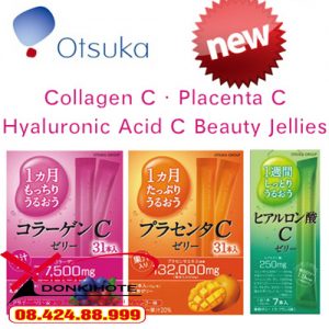 Thạch Collagen Otsuka Skin C Japan Placenta Jelly với vẻ ngoài bắt mắt