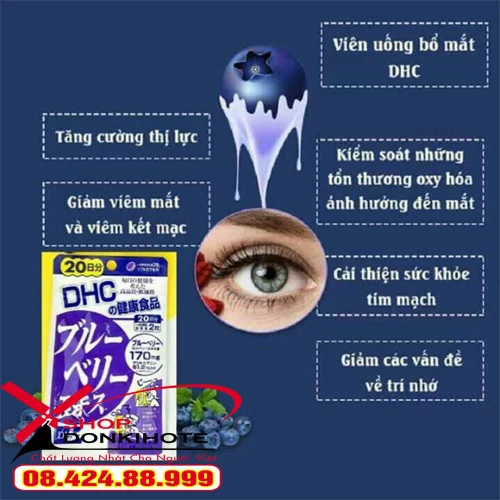 Công dụng tuyệt vời của sản phẩm viên uống việt quất DHC Nhật Công dụng tuyệt vời của sản phẩm viên uống việt quất DHC Nhật