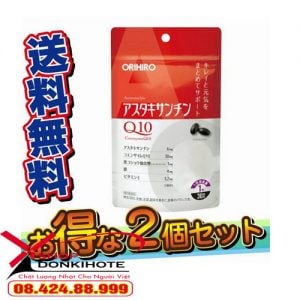Viên uống Chống lão hoá Orihiro astaxanthin vs q10 Nhật Bản chính hãng giá cạnh tranh tại donkivnshop