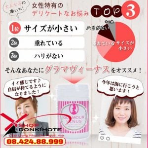 Viên uống Glamour Venus Pueraria Nhật Bản cải thiện nội tiết tố và tăng ham muốn