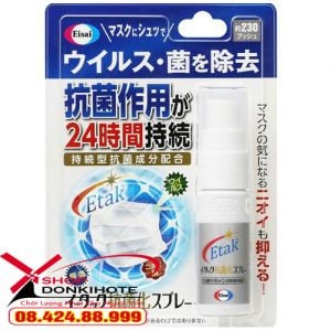 Xịt kháng khuẩn Etak 20mL chứa thành phần an toàn và lành tính