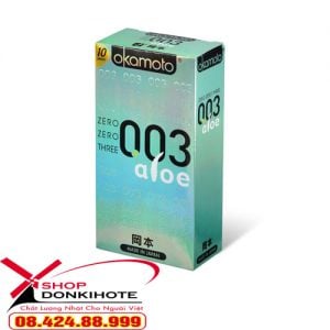 Bao cao su siêu mỏng Okamoto 0.03mm Nhật Bản chính hãng với chất liệu từ mủ cao su tự nhiên