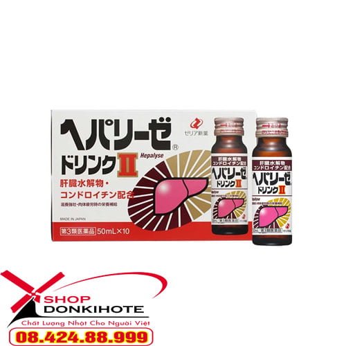 Nước uống Zeria Hepalyse II Nhật Bản bổ gan thúc đẩy hồi phục lại tế bào gan