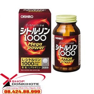 Viên uống Orihiro Citrulline Mega Power 1000 hỗ trợ tăng cường sức khỏe