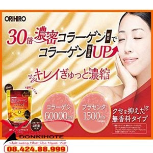 Ưu điểm sản phẩm Collagen Placenta cao cấp orihiro 60000mg Nhật Bản