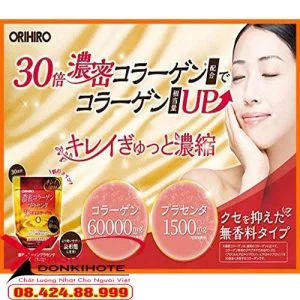 Ưu điểm sản phẩm Collagen Placenta cao cấp orihiro 60000mg Nhật Bản