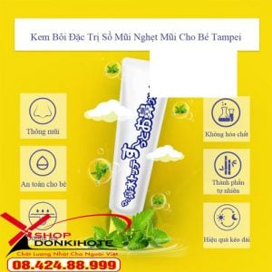 Kem trị ngạt mũi Tampei của Nhật Bản là sản phẩm hàng đầu được các bậc cha mẹ ở Nhật Bản tin dùng
