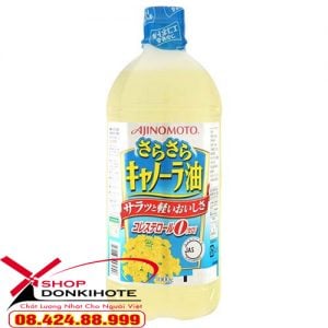 Dầu ăn hạt cải Ajinomoto nội địa của Nhật Bản sản phẩm chất lượng cao, phòng ngừa bệnh tim mạch hiệu quả