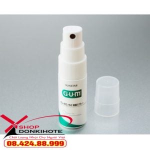 Chai Xịt họng GUM 15ml Nhật Loại bỏ tối đa các vi khuẩn, nấm,