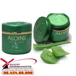 Kem dưỡng da toàn thân lô hội Aloins Kem Xanh Aloins của Nhật lại sử dụng phù hợp với mọi loại da
