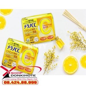 Mặt nạ giấy CC Menalo Nhật Bản được làm bằng cotton tự nhiên 100%