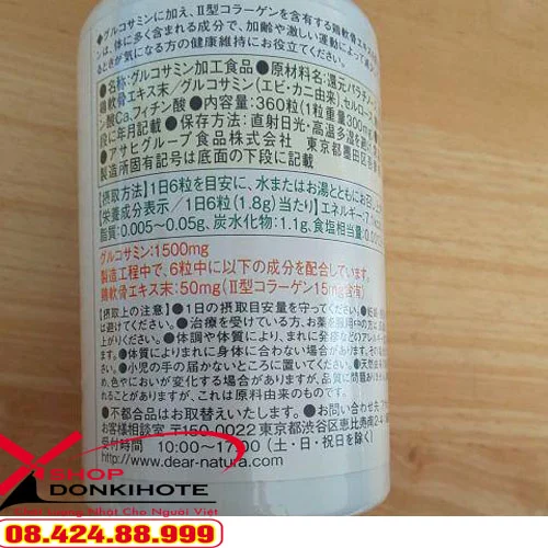 Thuốc Glucosamin Dear Natura 180 viên nhật bản là trợ thủ đắc lực giúp răng tóc, móng tay trở nên cứng chắc hơn Thuốc Glucosamin Dear Natura 180 viên nhật bản là trợ thủ đắc lực giúp răng tóc, móng tay trở nên cứng chắc hơn