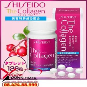 Collagen shiseido hộp 126 viên Nhật Bản tại donkivn shop chuyên cung cấp sản phẩm collagen chính hãng giá tốt
