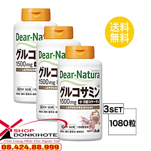 Thuốc Glucosamin Dear Natura 180 viên nhật bản giá bao nhiêu chính hãng tại donkivn.com shop Thuốc Glucosamin Dear Natura 180 viên nhật bản giá bao nhiêu chính hãng tại donkivn.com shop