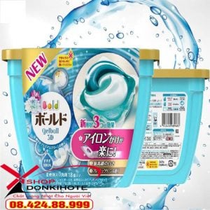 Viên giặt Nhật bản Bold 18 viên Nhật Bản có tác dụng giúp áo quần trắng sáng