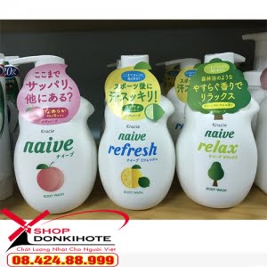 Sữa tắm Naive Kracie Nhật Bản tiết kiệm cho cả gia đình