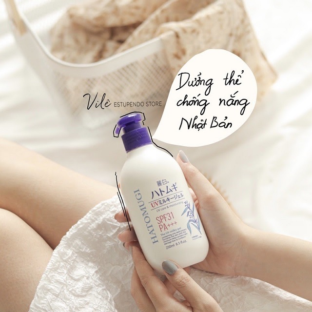 Dưỡng trắng da toàn thân Hatomugi SPF31 PA+++