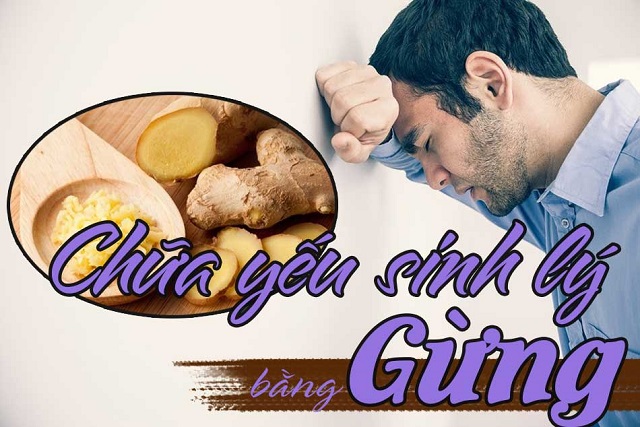 Gừng tươi mang đến nhiều công dụng tốt cho người yếu sinh lý