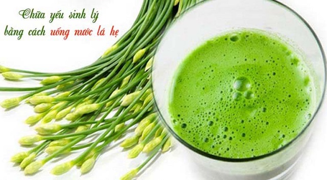 Khắc phục chứng yếu sinh lý ở nam giới hiệu quả chỉ với 1 lí nước lá hẹ