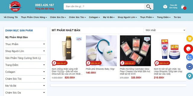 Shop hang nội địa nhật bản