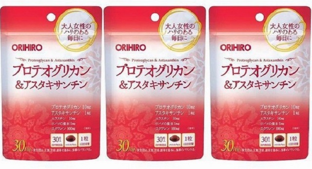 Viên uống chống lão hóa Orihiro astaxanthin Nhật Bản