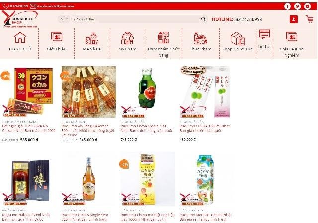 Mua rượu mơ Nhật tại Donkihote Shop