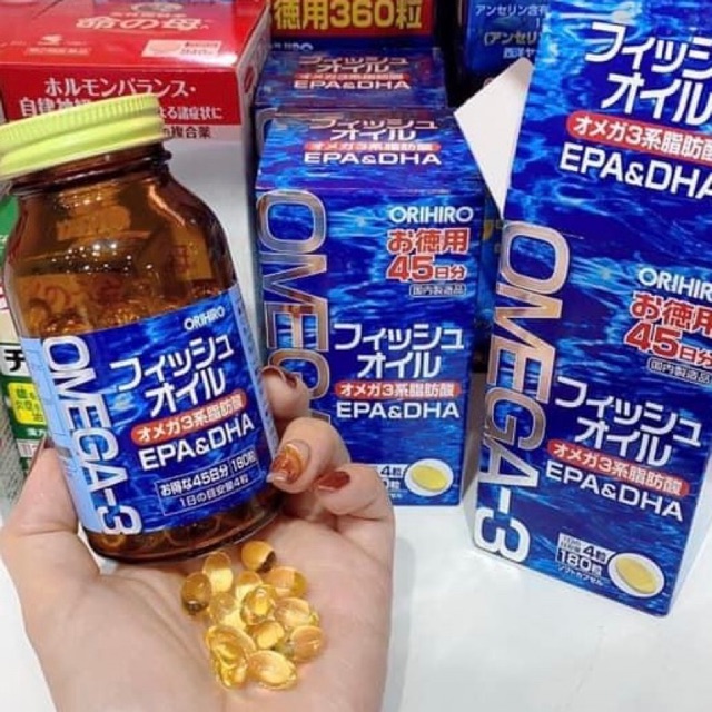 Thuốc bổ mắt cho trẻ em cận thị Omega 3 Orihiro