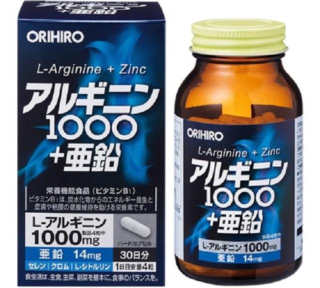 Yếu sinh lý nên uống thuốc gì – L - Arginine và Zinc Orihiro