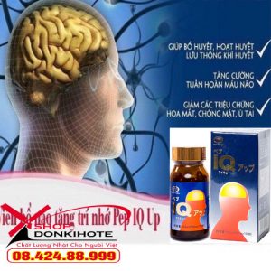 Viên bổ não tăng cường trí nhớ Pep IQ Up chính hãng Nhật Bản
