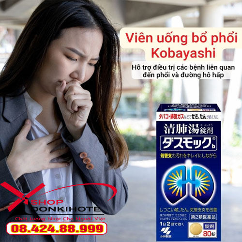 Thuốc bổ phổi của Nhật hộp 80 viên phù hợp với người thường xuyên hút thuốc lá