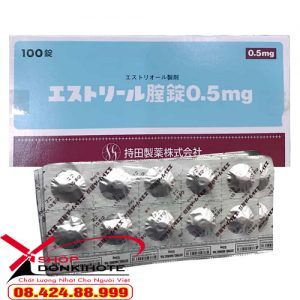 Viên nén âm đạo Estoril 0.5mg vỉ 10 viên Nhật Bản