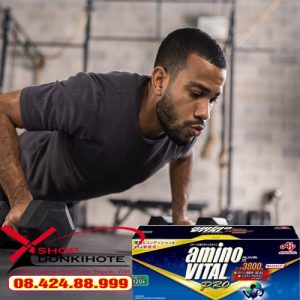 Cơ thể khỏe khoắn hơn sau khi dùng thức uống amino vital pro 3800 Nhật