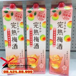 Các thành phần hoàn toàn tự nhiên có trong rượu Suntory mơ vàng